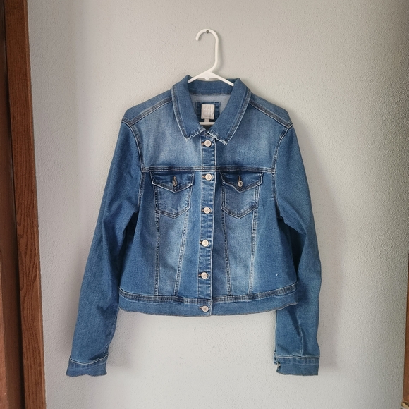 Wax Jean Jackets & Blazers - NWOT Wax Jean Blue Denim Jacket